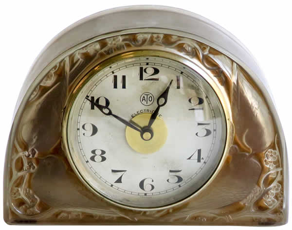 Rene Lalique Clock Moineaux