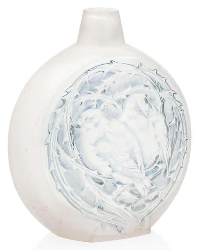 Rene Lalique Vase Moineaux Dormant