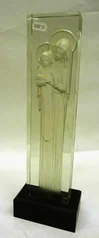 Rene Lalique  Mother And Child Statue 