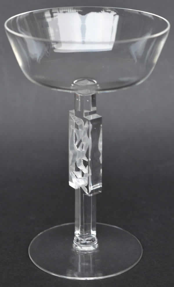 R. Lalique Mouettes Champagne Glass