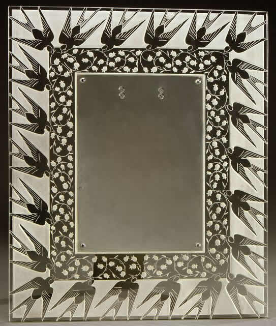 Rene Lalique Muguet Et Hirondelles Frame