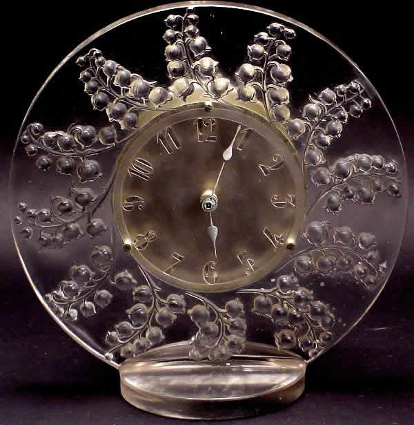 Rene Lalique Muguet Clock