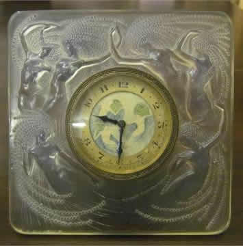 R. Lalique Naiades Clock