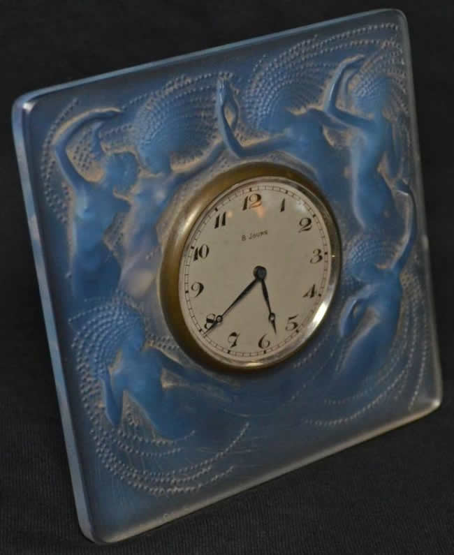 R. Lalique Naiades Desk Clock