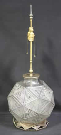 R. Lalique Nanking Lamp Vase
