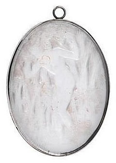 R. Lalique Narcisse Debout Mirrored Pendant