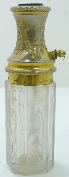 Rene Lalique  Octogonal Quatre Figurines Atomizer 