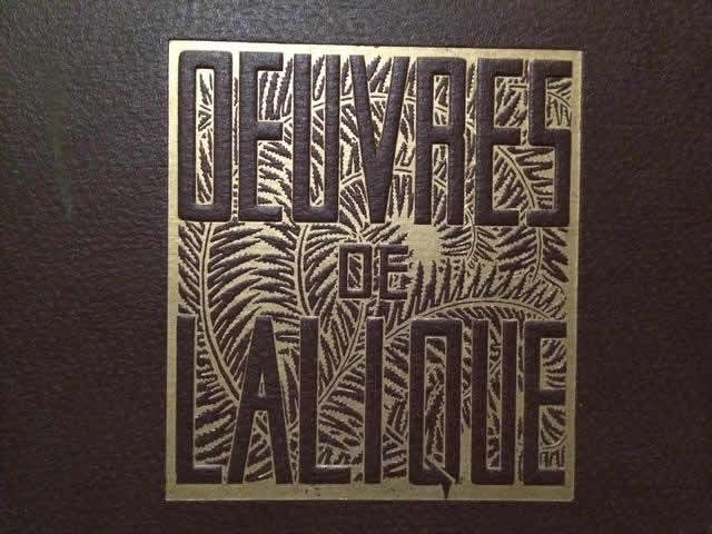 R. Lalique Oeuvres De Lalique 1932 Catalogue