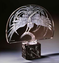 R. Lalique Oiseau De Feu Centerpiece