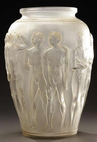 R. Lalique Palestre Vase