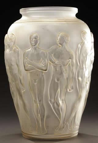 R. Lalique Palestre Vase