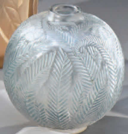 Rene Lalique Vase Palmes