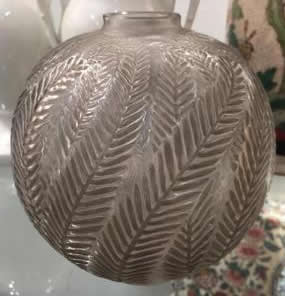 Rene Lalique Vase Palmes