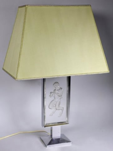 Rene Lalique  Pan Lamp 