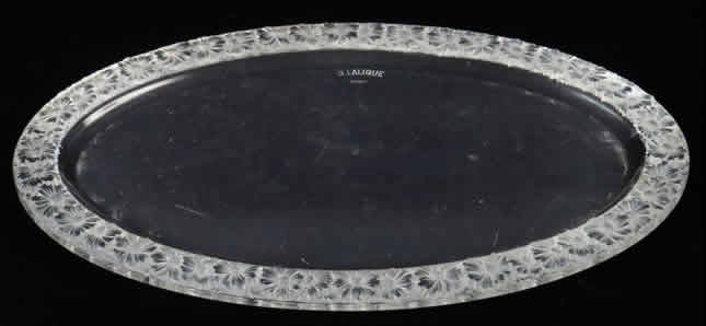 R. Lalique Paquerettes-3 Oval Tray