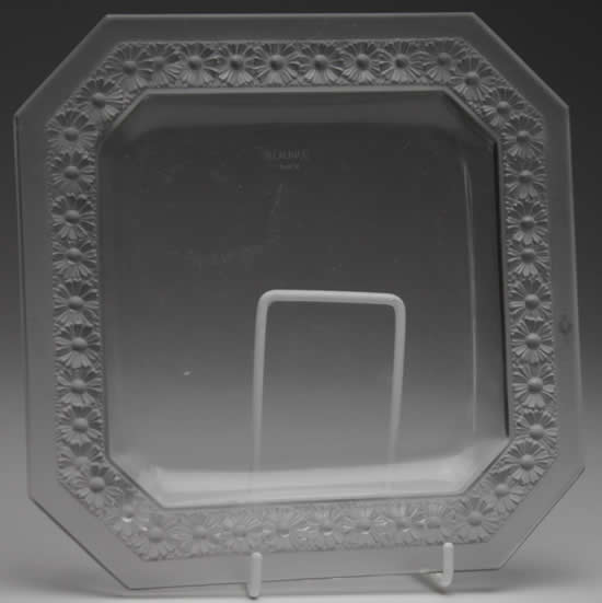 R. Lalique Paquerettes Square Plate