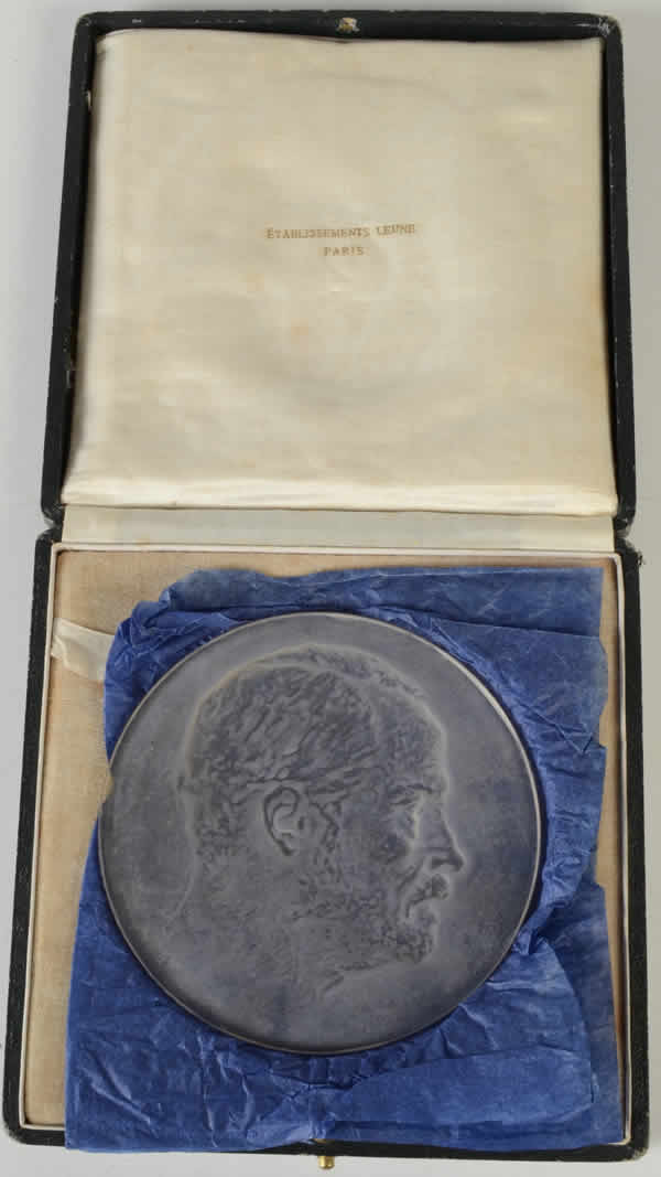 Rene Lalique Medallion Pasteur