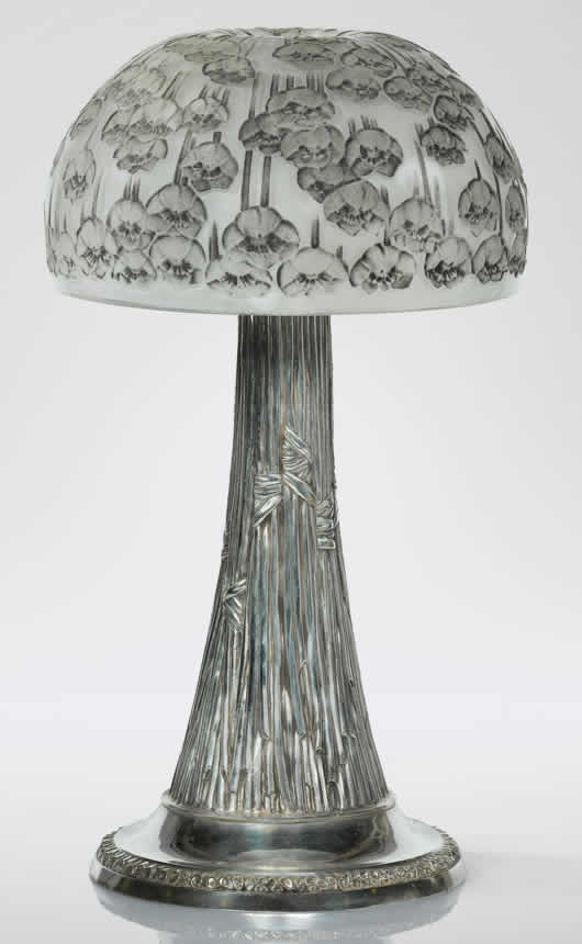 Rene Lalique Pavots Lamp