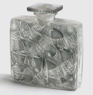 Rene Lalique Perfume Bottle Hirondelles