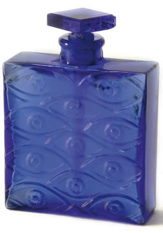 Rene Lalique Perfume Bottle Les Yeux Bleus