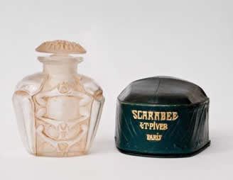Rene Lalique Perfume Bottle Scarabee