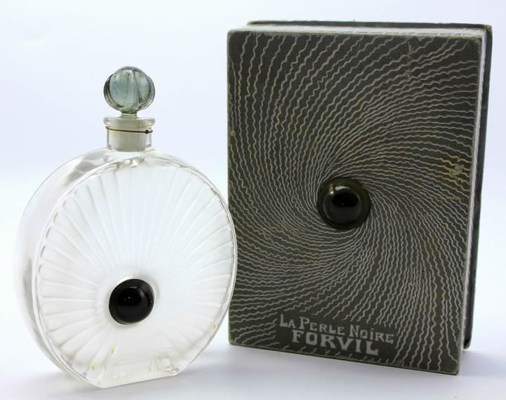 R. Lalique Perle Noire Perfume Bottle