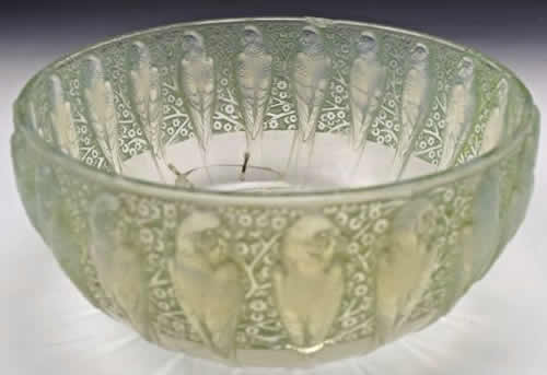 R. Lalique Perruches Bowl