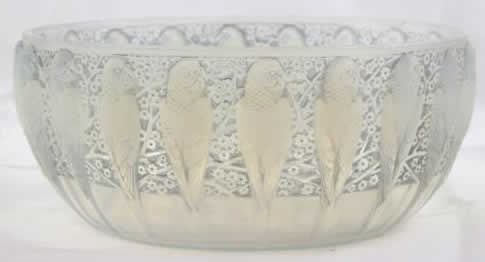 Rene Lalique  Perruches Fruit Bowl 