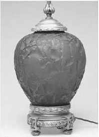 Rene Lalique Vase Lamp Perruches