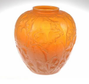 Rene Lalique  Perruches Vase 