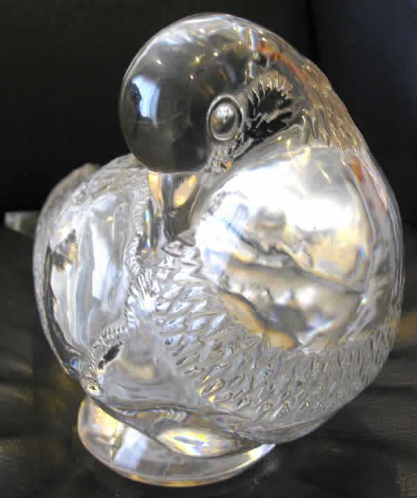 R. Lalique Pigeon Gand Decorative Motif