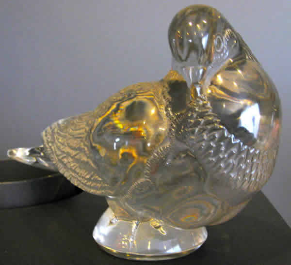R. Lalique Pigeon Gand Decorative Motif