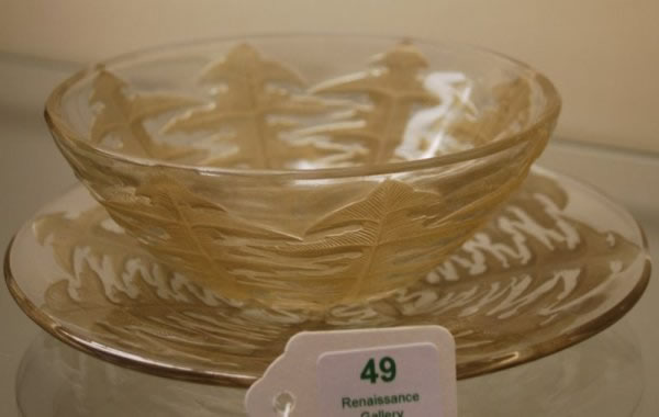 R. Lalique Pissenlit Bowl and Plate Set