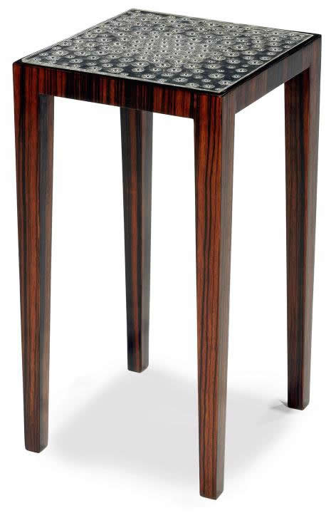 R. Lalique Plateau Perle Aster Side Table