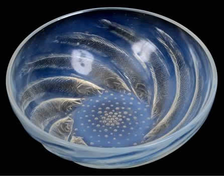 R. Lalique Poissons Bowl