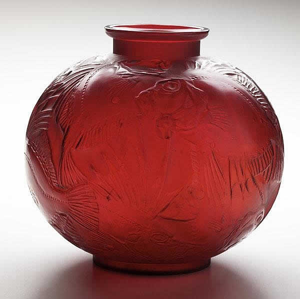 Rene Lalique  Poissons Vase 