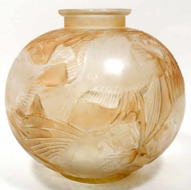 Rene Lalique  Poissons Vase 