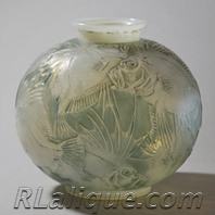 Rene Lalique Poissons Vase