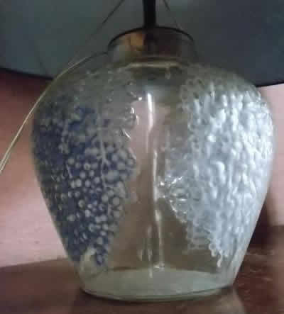 Rene Lalique Poivre Vase Lamp