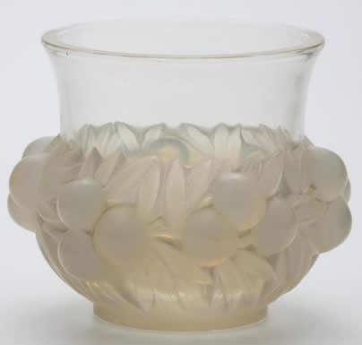 Rene Lalique Vase Prunes