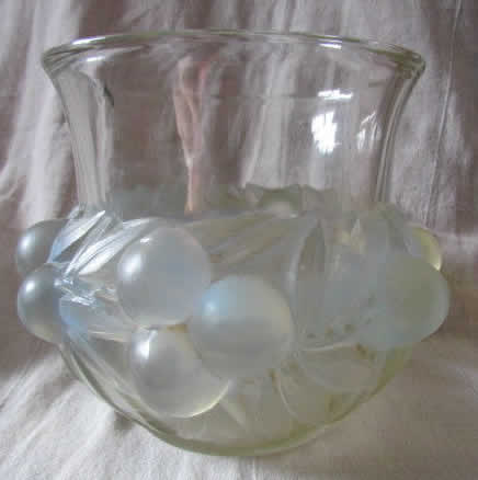 R. Lalique Prunes Vase
