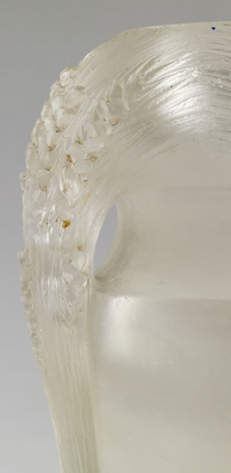 R. Lalique Quatre Gerbes D'Epis Ajours Cire Perdue Vase