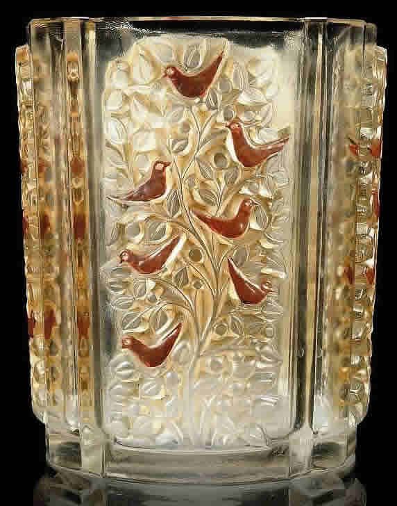 Rene Lalique Quatre Panneaux Vase