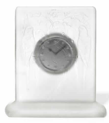 Rene Lalique  Quatre Perruches Clock 