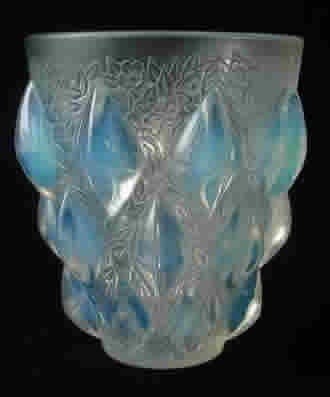 Rene Lalique Vase Rampillon