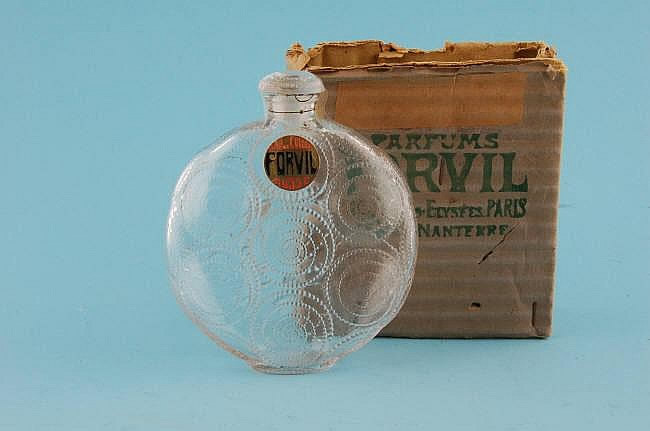 R. Lalique Relief Perfume Bottle