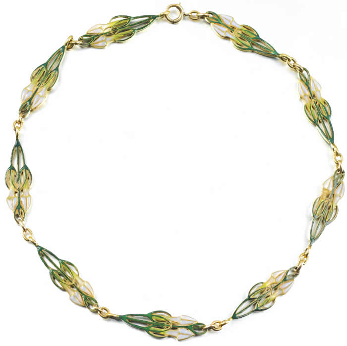 Rene Lalique Repetition Des Fleurs Necklace