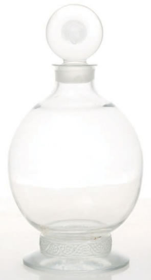 R. Lalique Ricquewihr Bouchon Collerette Decanter Rene Lalique Ricquewihr Bouchon Collerette Decanter
