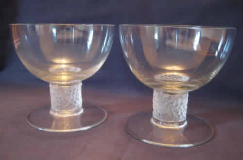 Rene Lalique Champagne Glass Ricquewihr