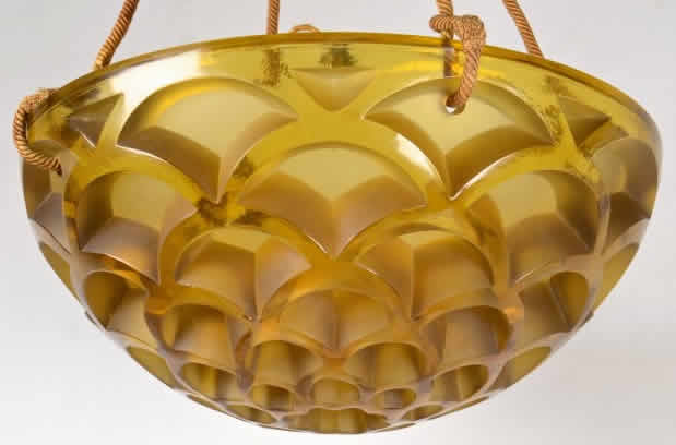 R. Lalique Rinceaux Light Fixture